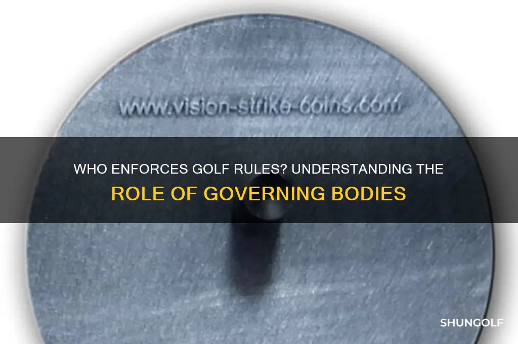 who enforces golf rules