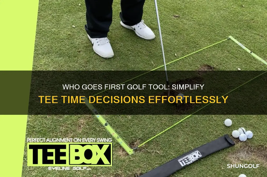 who goes first golf tool
