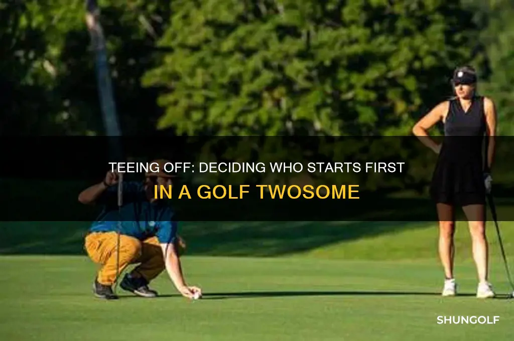 who goes first in a golf two some