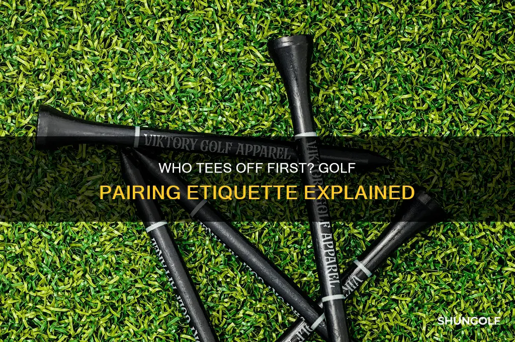 who goes first in golf pairing