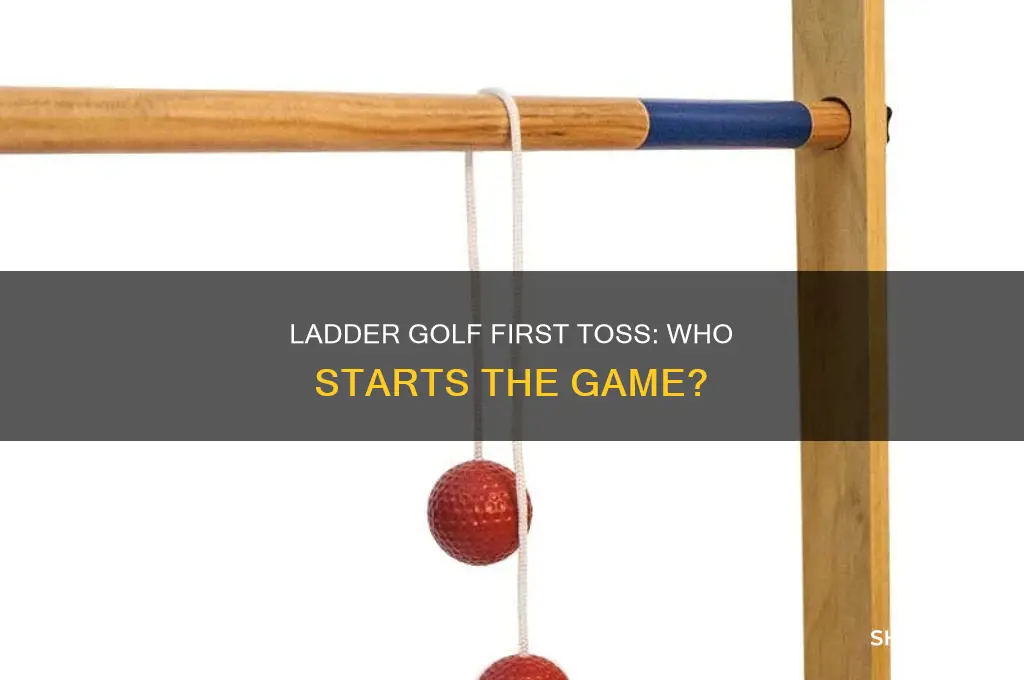 who goes first in ladder golf