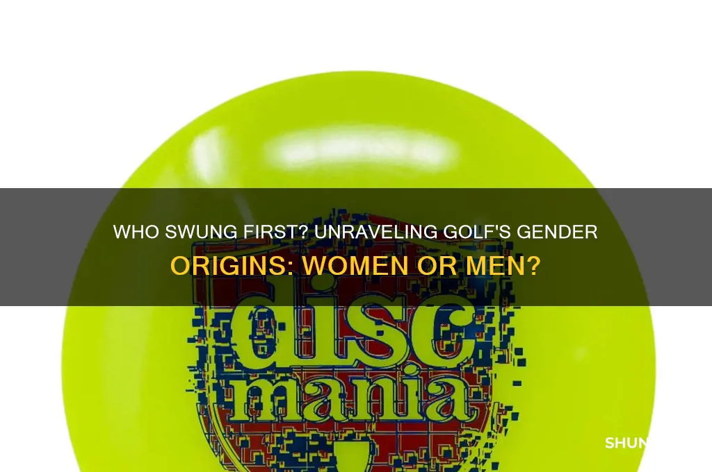 who golf first women or mwn
