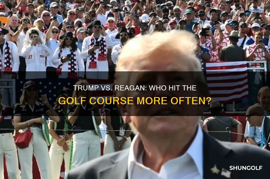 who golf more trump or reagan