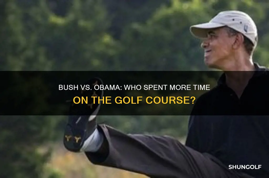 who golfed more bush or obama