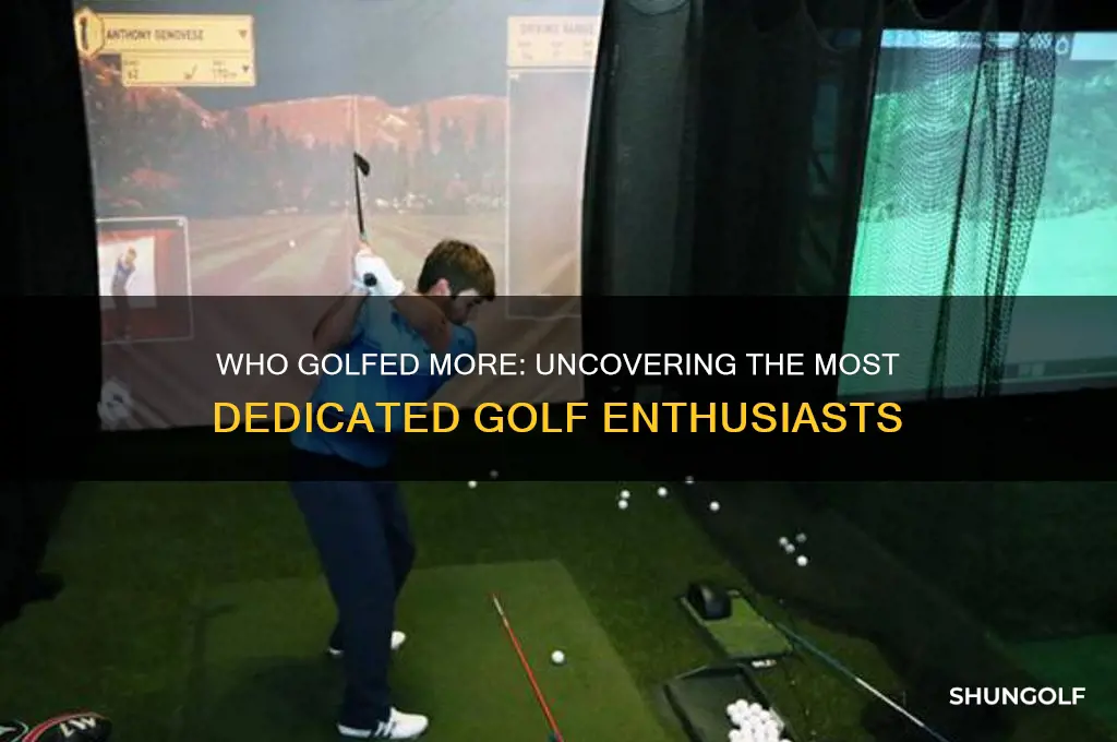 who golfed more