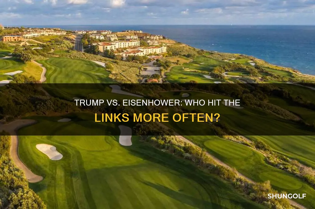 who golfs more trump ir eisenhower