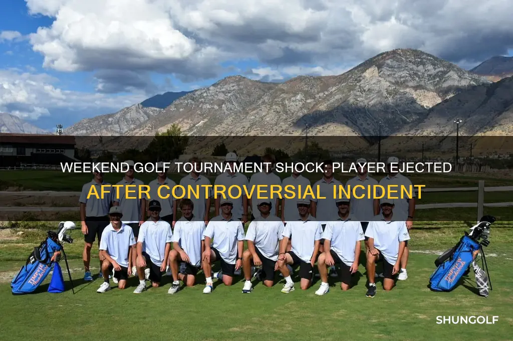 who got kicked out of golf touname t this weekend