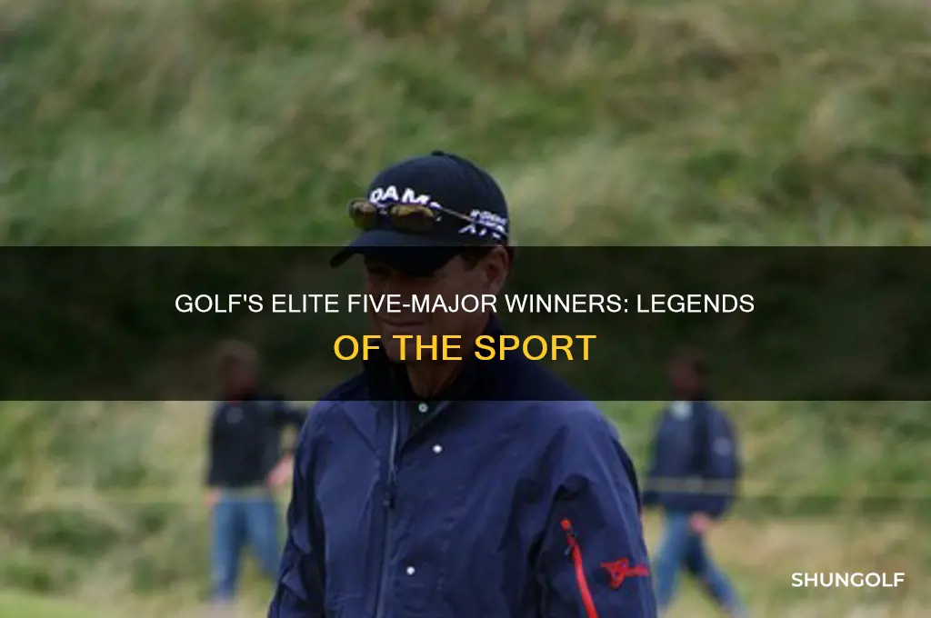 who has 5 majors in golf
