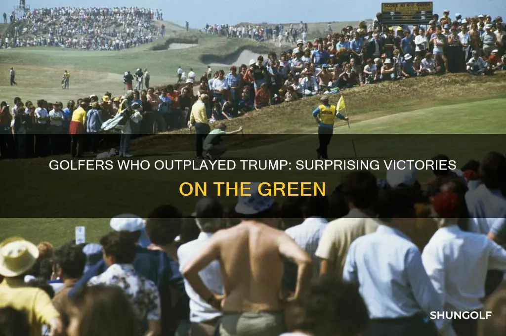 who has beaten trump in golf