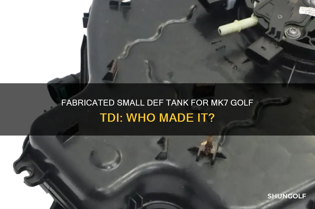 who has fabricated small def tank mk7 golf tdi