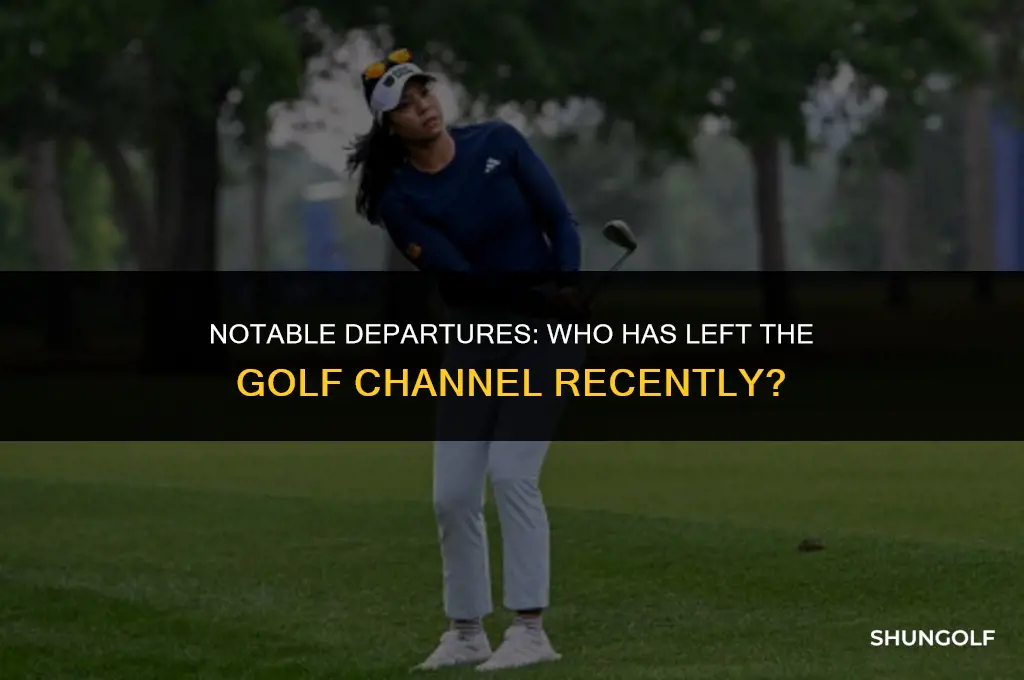 who has left the golf channel