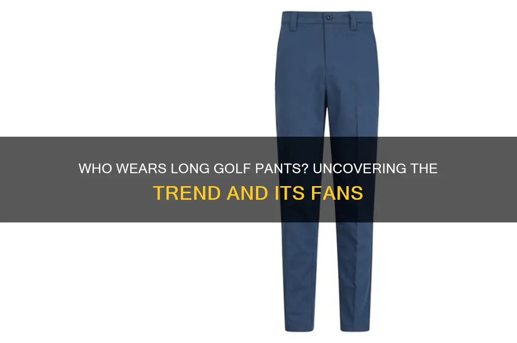 who has long lengths in golf pants