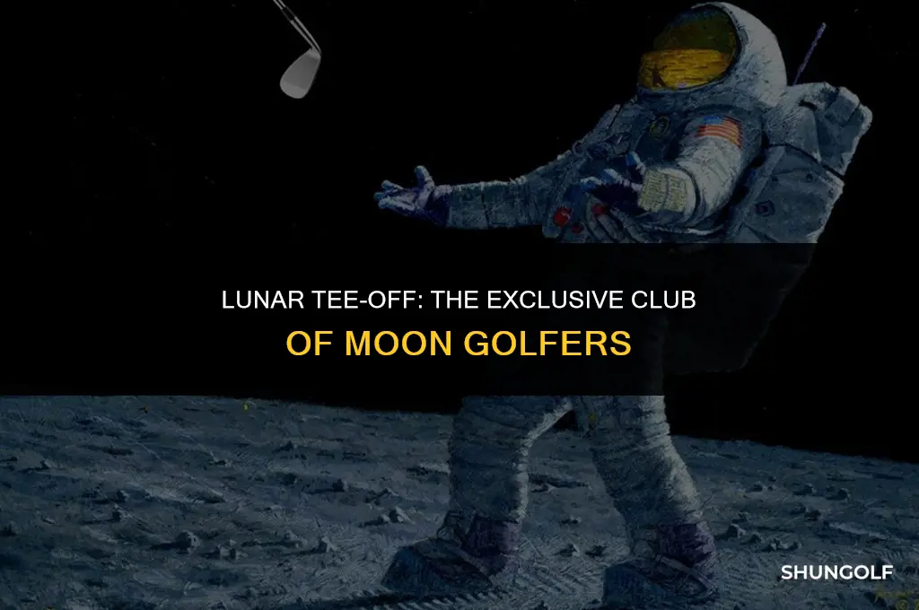 who has played golf on the moon