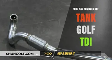 Who Removed the DEF Tank from Golf TDI Models?