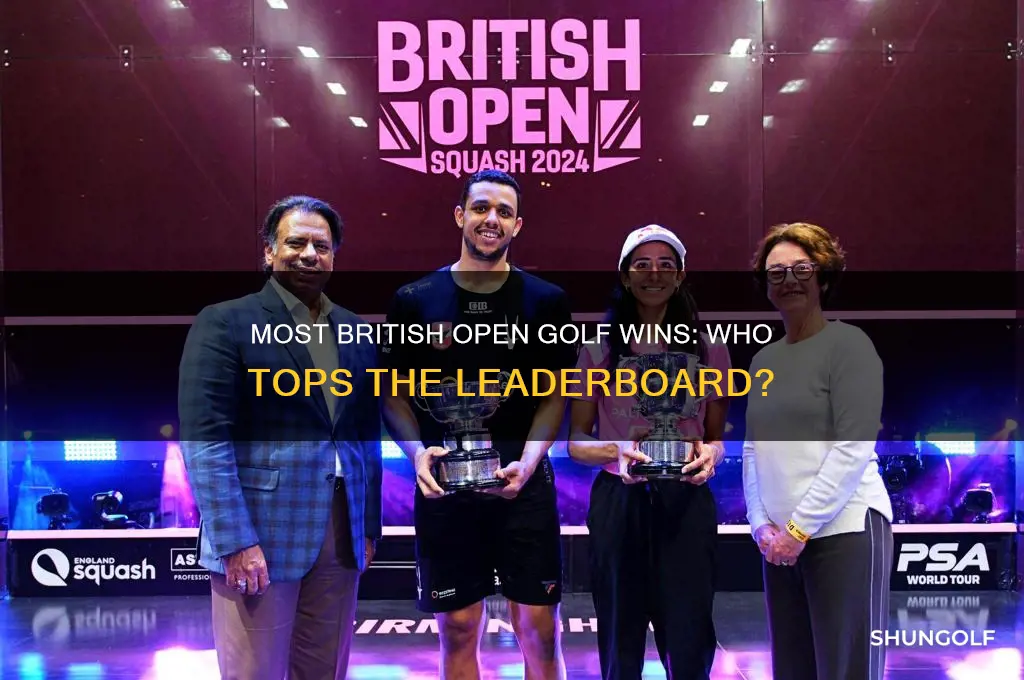 who has the most british open golf wins