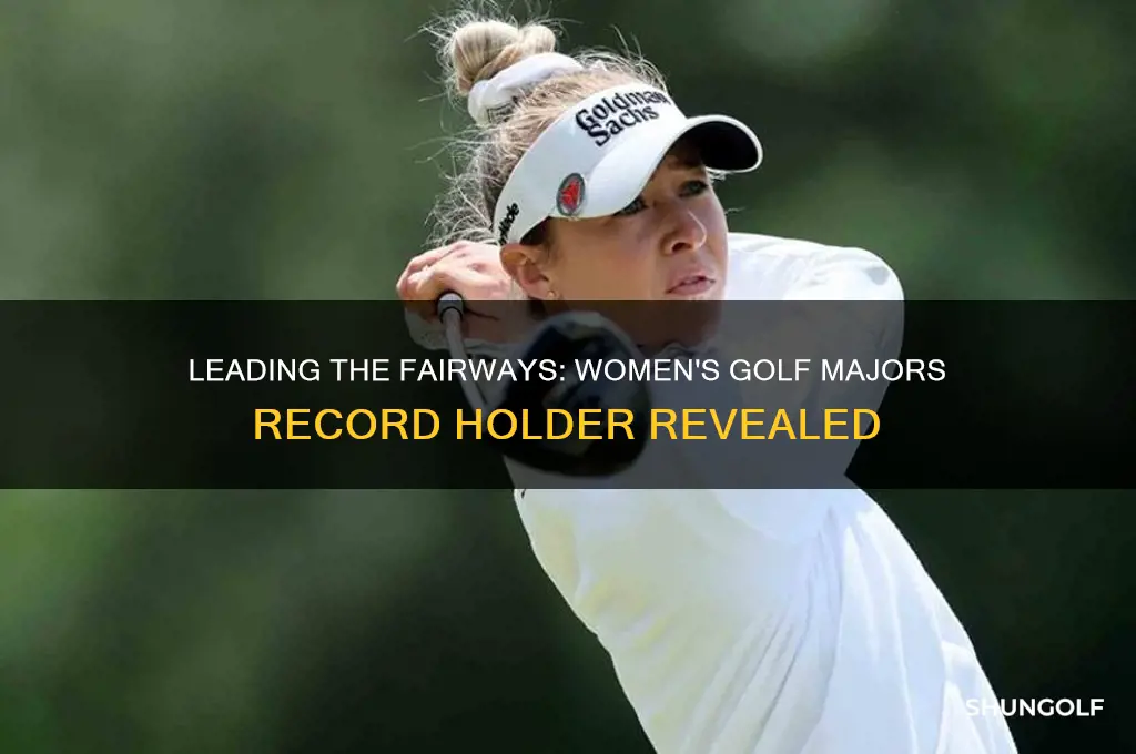 who has the most majors in women