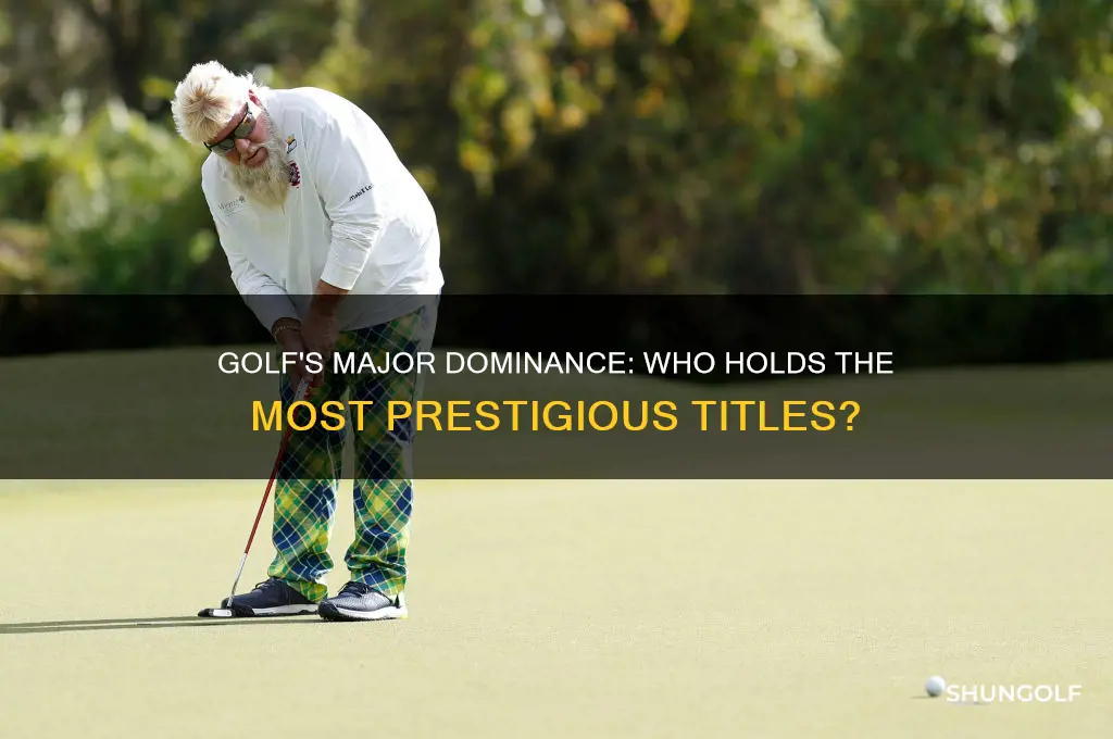 who has the most maors in golf