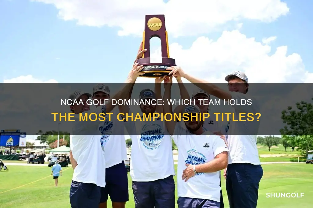 who has the most ncaa golf championships