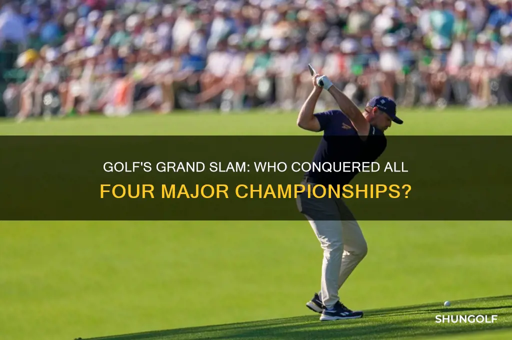 who has won all 4 majors in golf