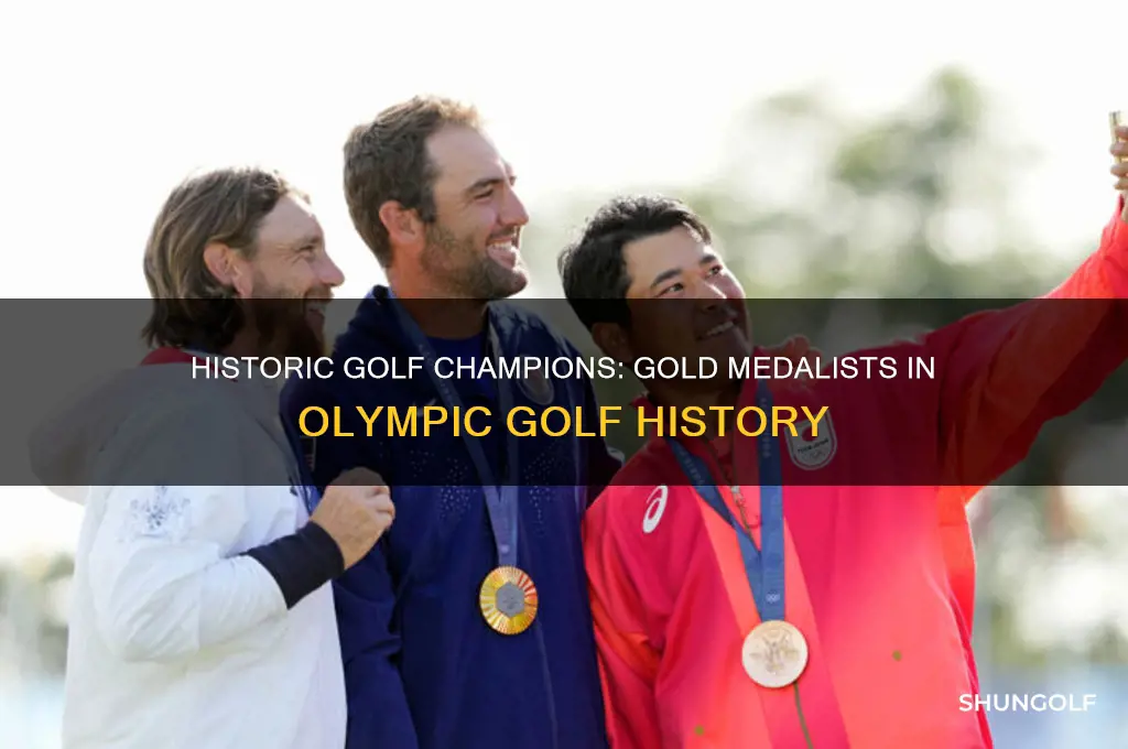 who has won gold medals in golf