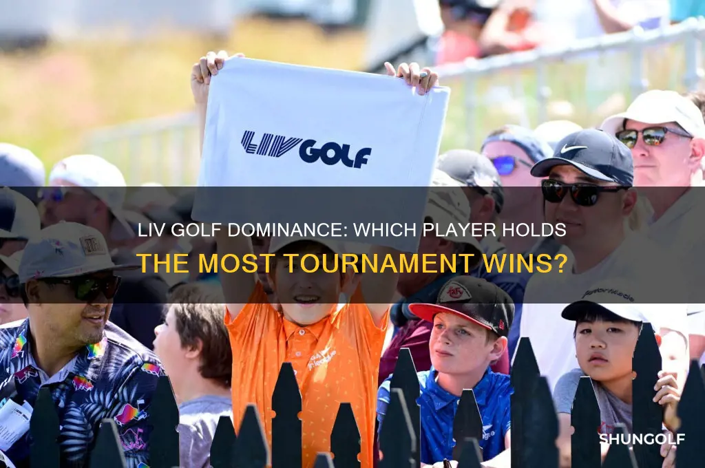 who has won the most liv golf events