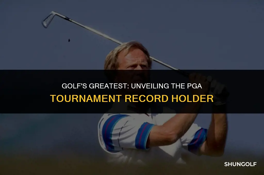who has won the most pga golf tournaments