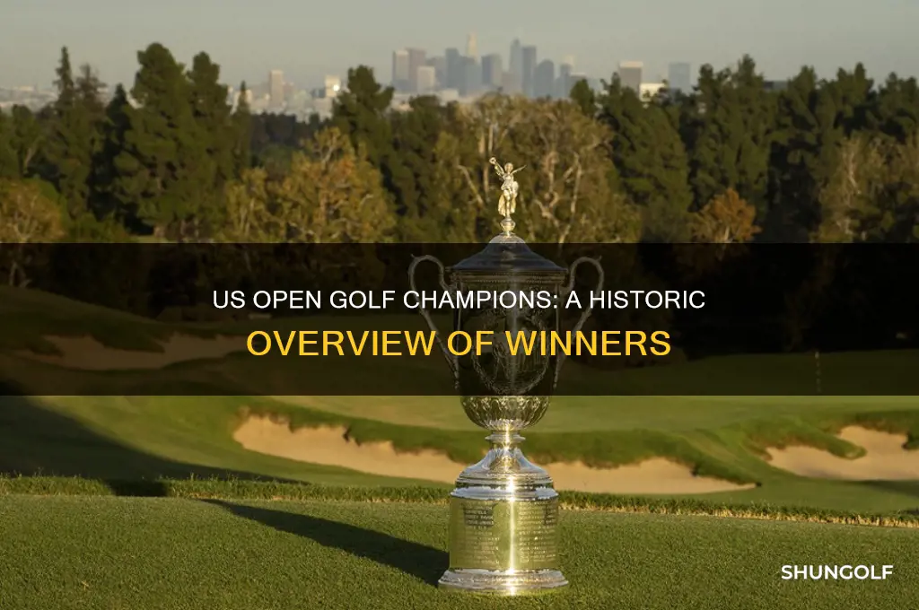 who has won the us open golf