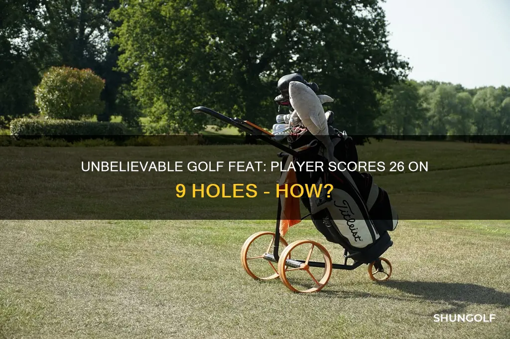 who hit a golf round of 26 for 9 holes
