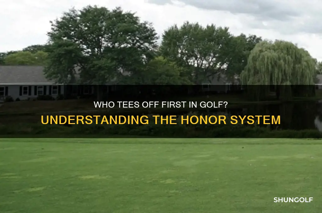 who hits first off the tee in golf