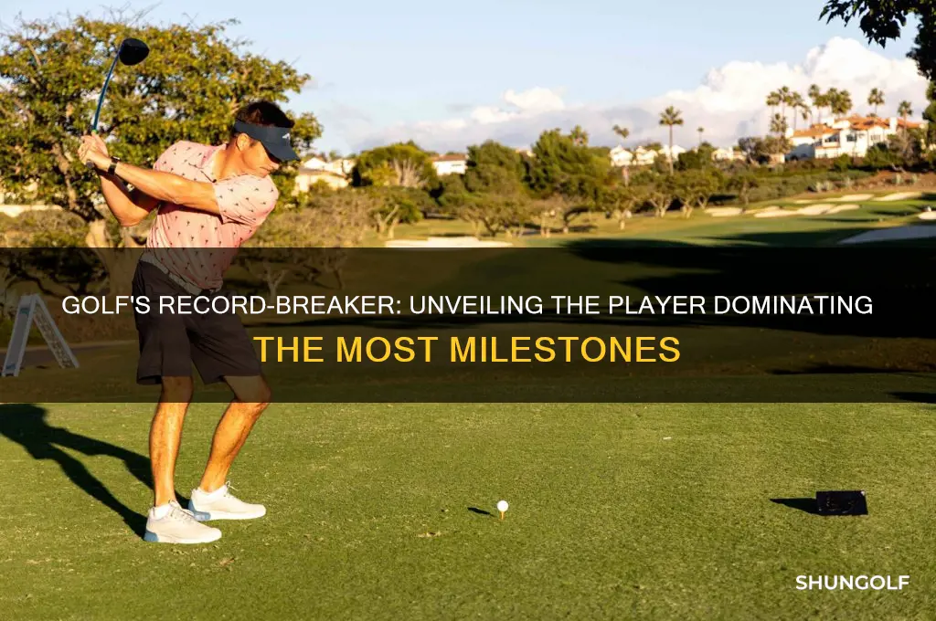 who holds the most records in golf