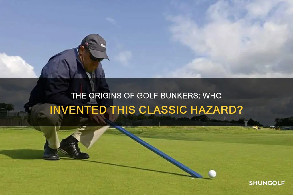 who invented golf bunkers