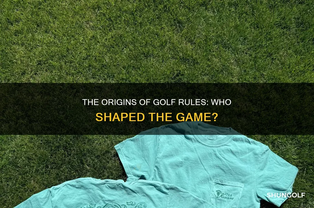 who invented rules of golf