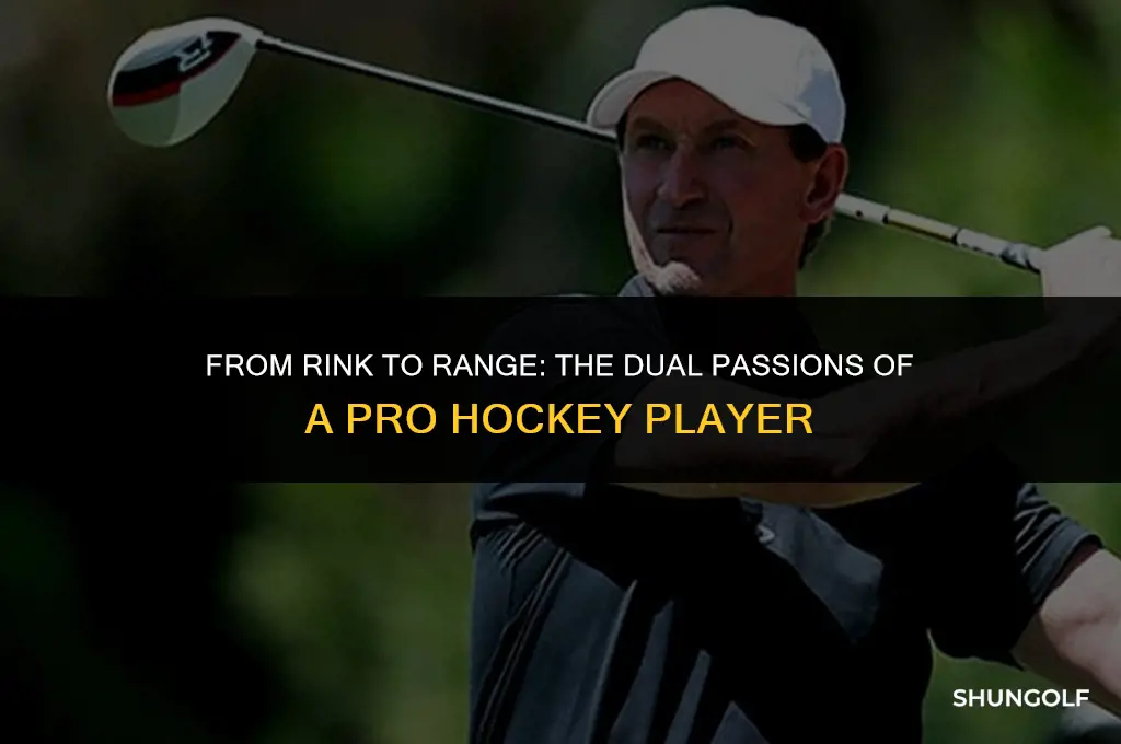 who is a pro hockey player and golfing