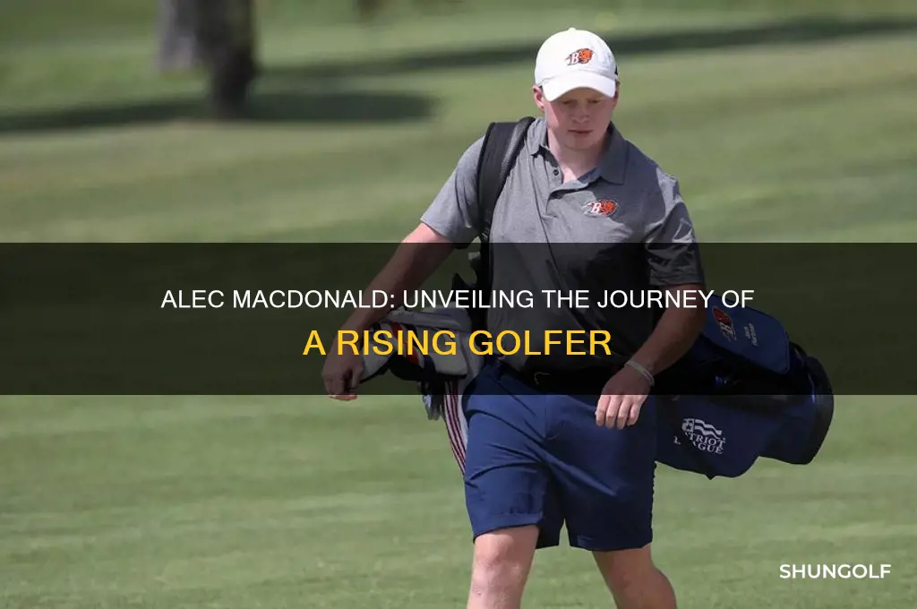 who is alec macdonald golfer