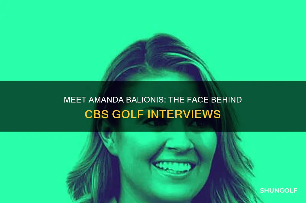 who is amanda who does the cbs golf interviews