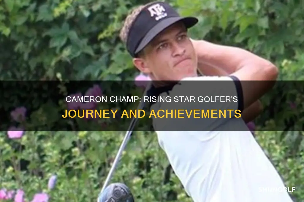 who is cameron champ golfer