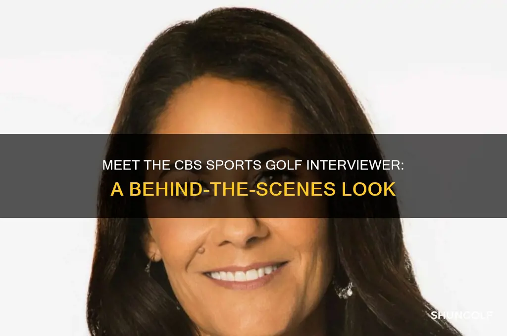 who is cbs sports golf interviewer