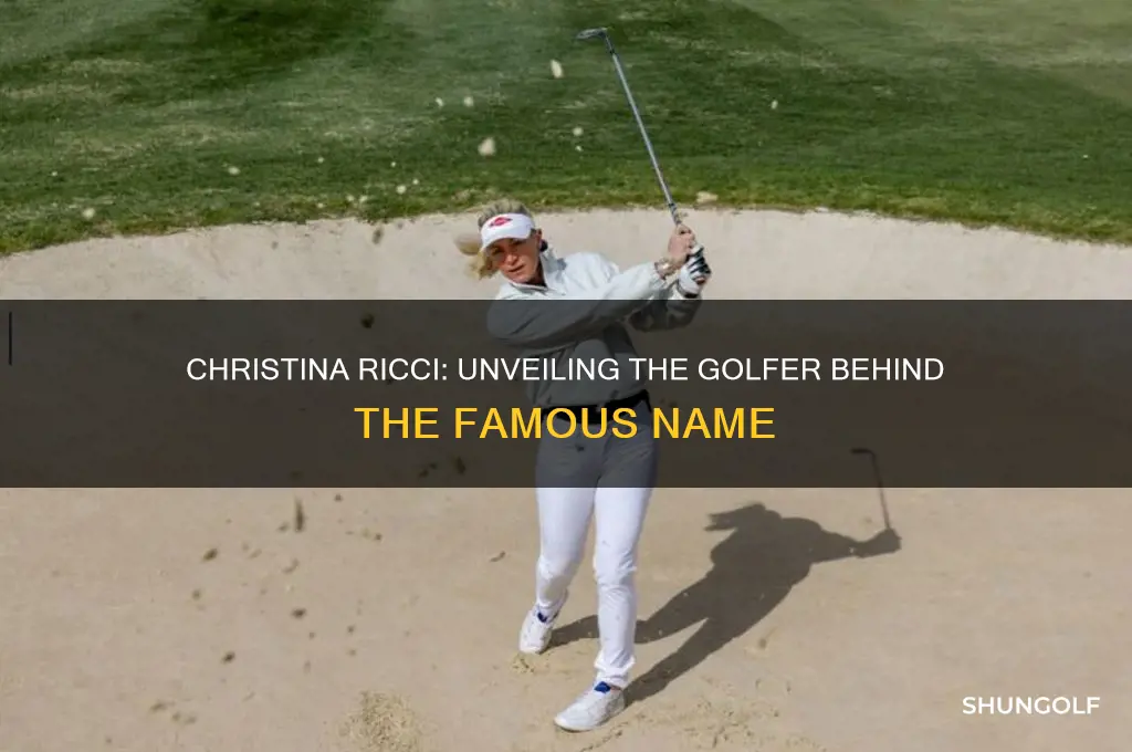 who is christina ricci the golfer