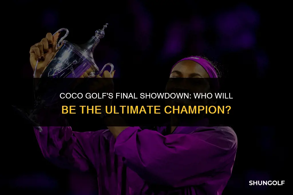 who is coco golf playing in the finals