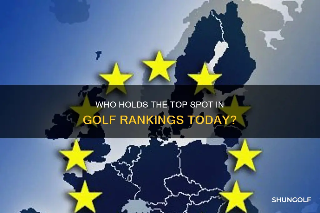 who is currently ranked number one in golf