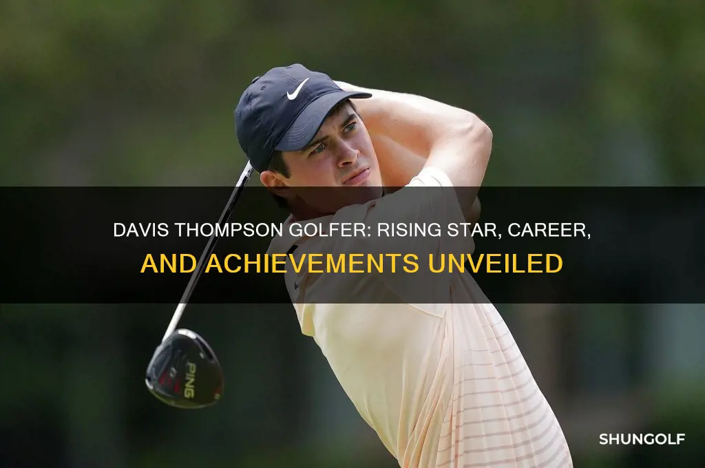 who is davis thompson golfer