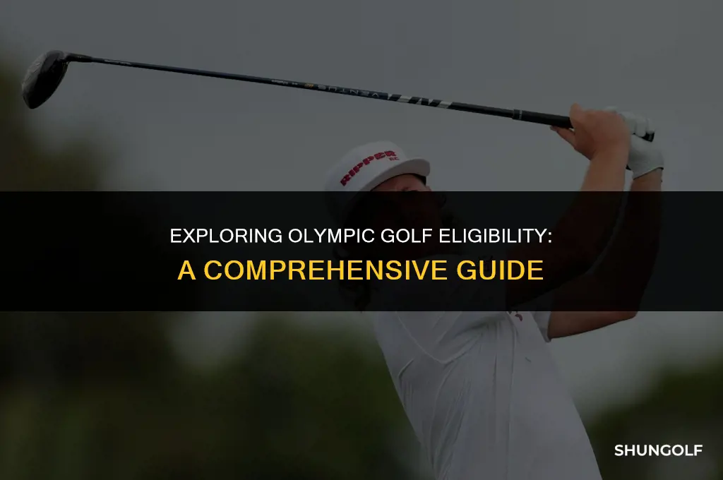 who is eligible to play golf at olympics