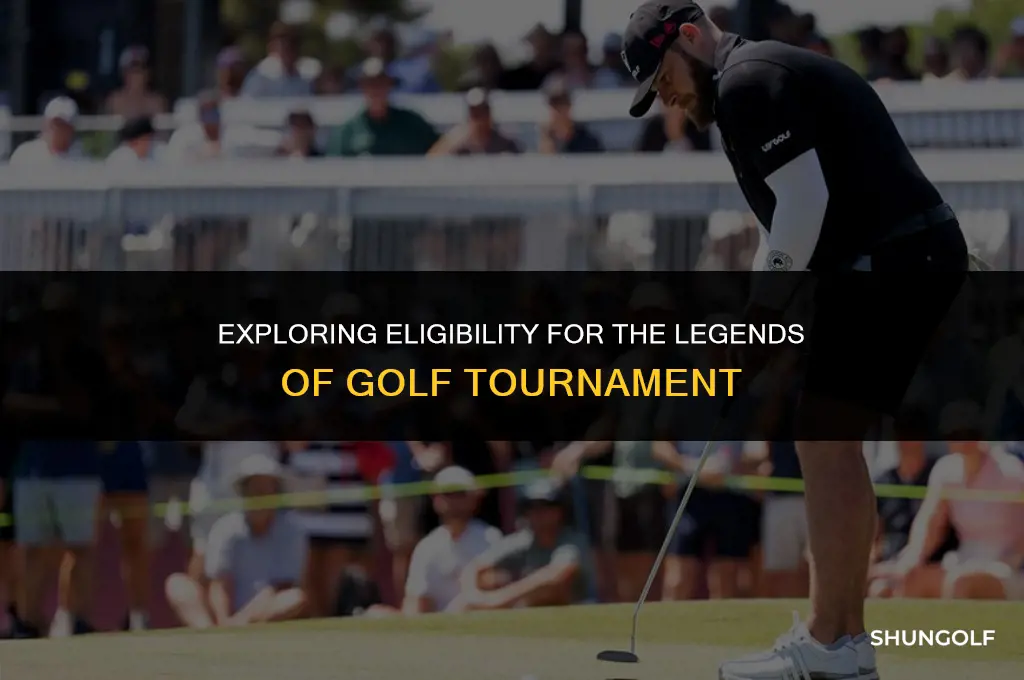 who is eligible to play in legends of golf tournament