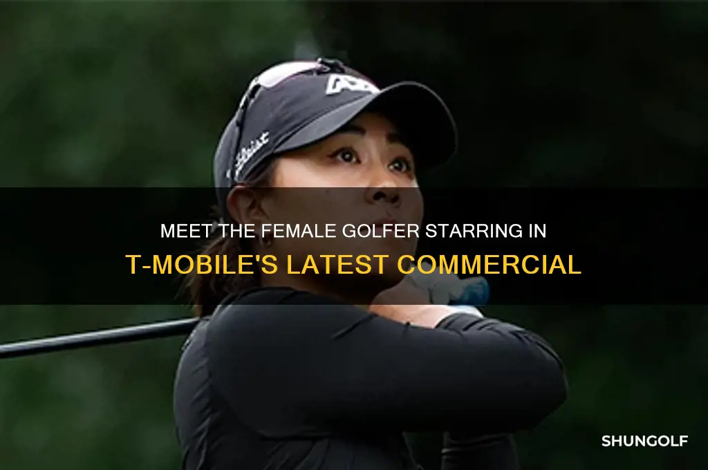 who is female golfer in t mobile commercial