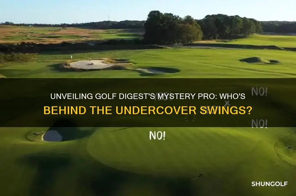who is golf digest undercover pro