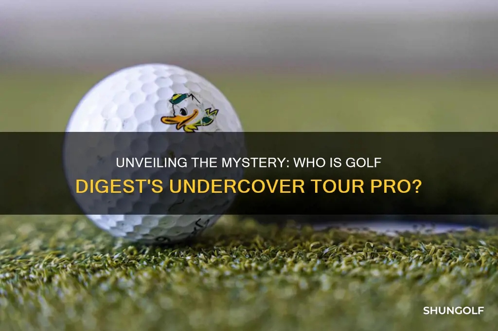 who is golf digest undercover tour pro