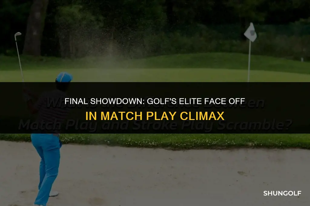 who is in the finals of golf match play