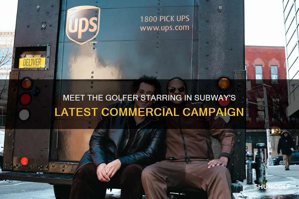 who is in the subway commercial with a golfer