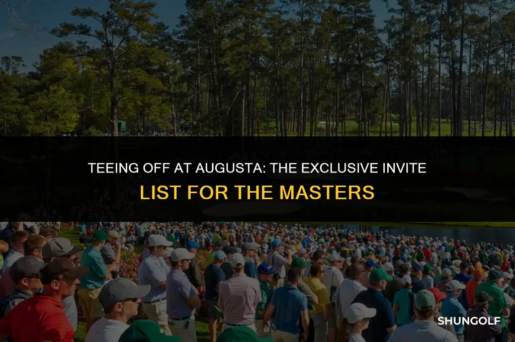 who is invited to play in the masters golf tournament
