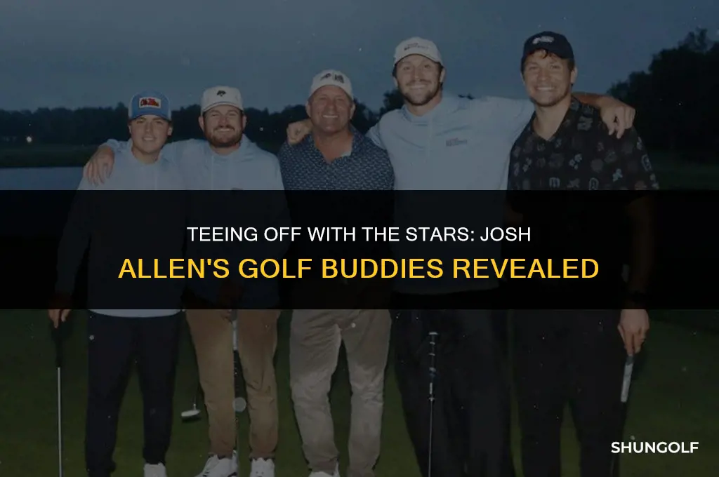 who is josh allen playing golf with
